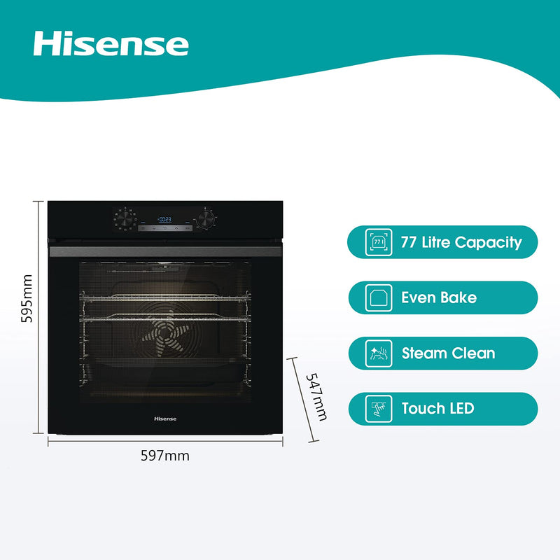 Hisense BI62212ABUK Built-in Electric Single Oven, Black