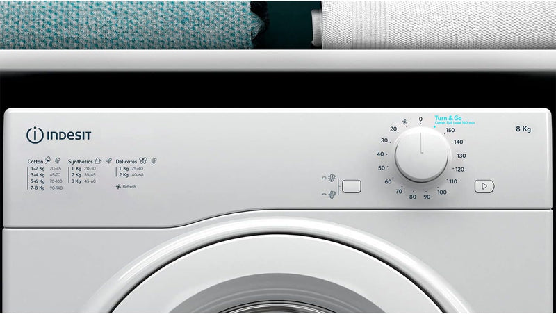 Indesit Freestanding I1D80W 8kg Vented Tumble Dryer - White