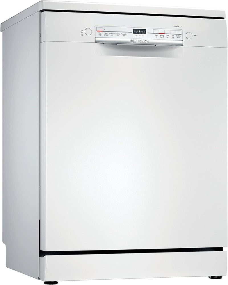 Bosch SMS2ITW08G Dishwasher, 12 Place Settings, White, Freestanding