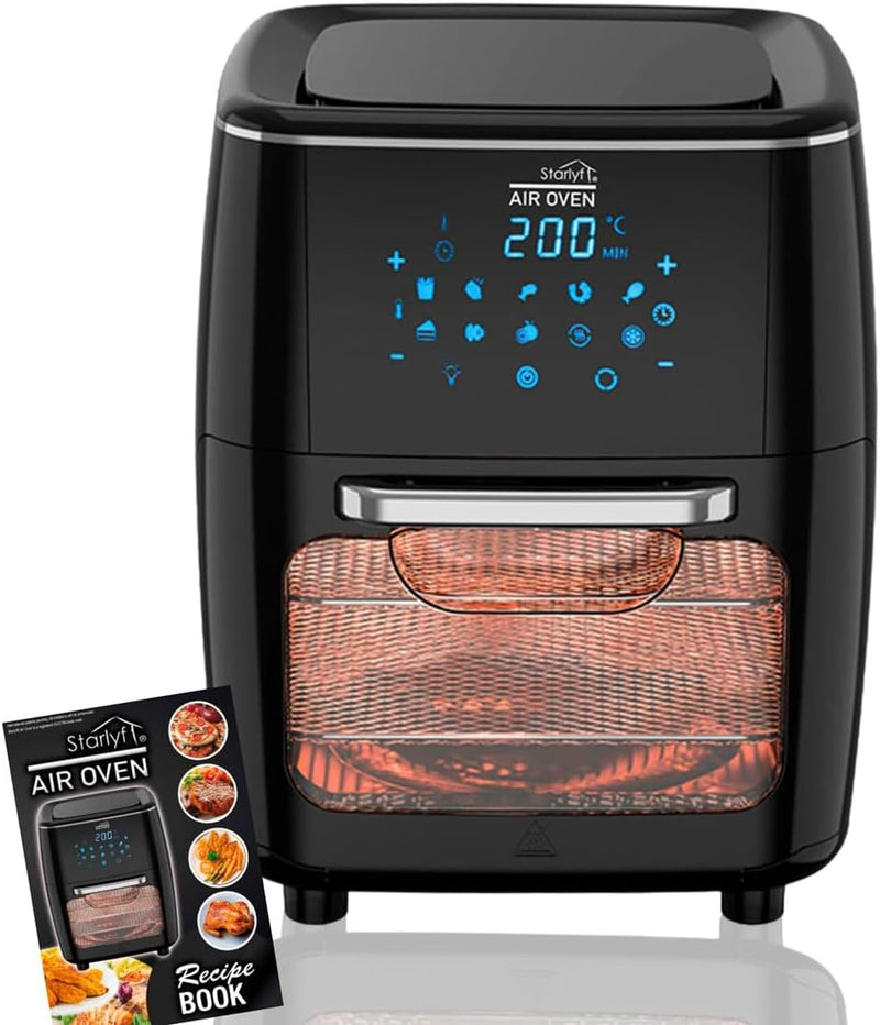 JML 12L Air Fryer Oven - 4-in-1 Rotisserie Airfryer with Touchscreen