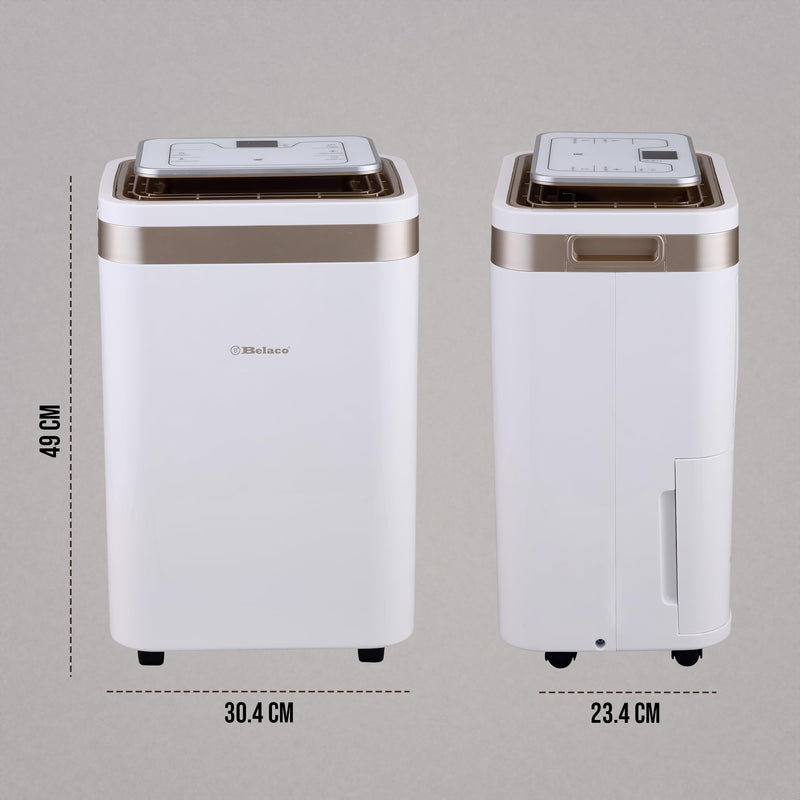 Belaco 12L/Day Dehumidifier: Portable, Digital Display