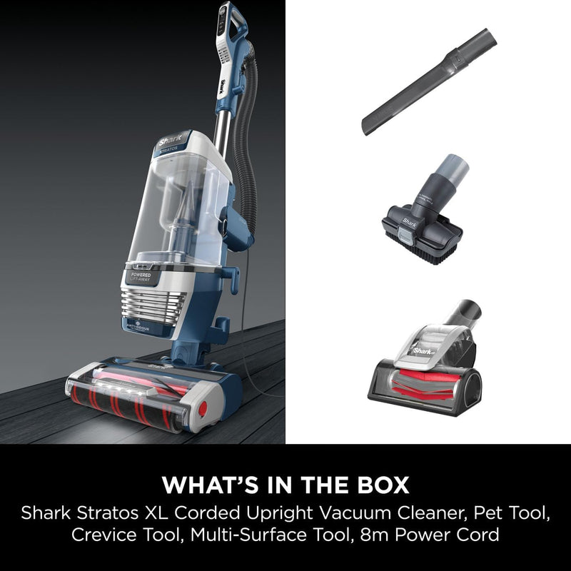 Shark Stratos XL Corded Vacuum: Anti Hair Wrap, Pet Tools, 800W