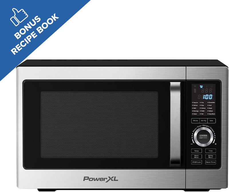 Power XL 8-in-1 Microwave, Air Fryer, Oven - 900W (Silver)