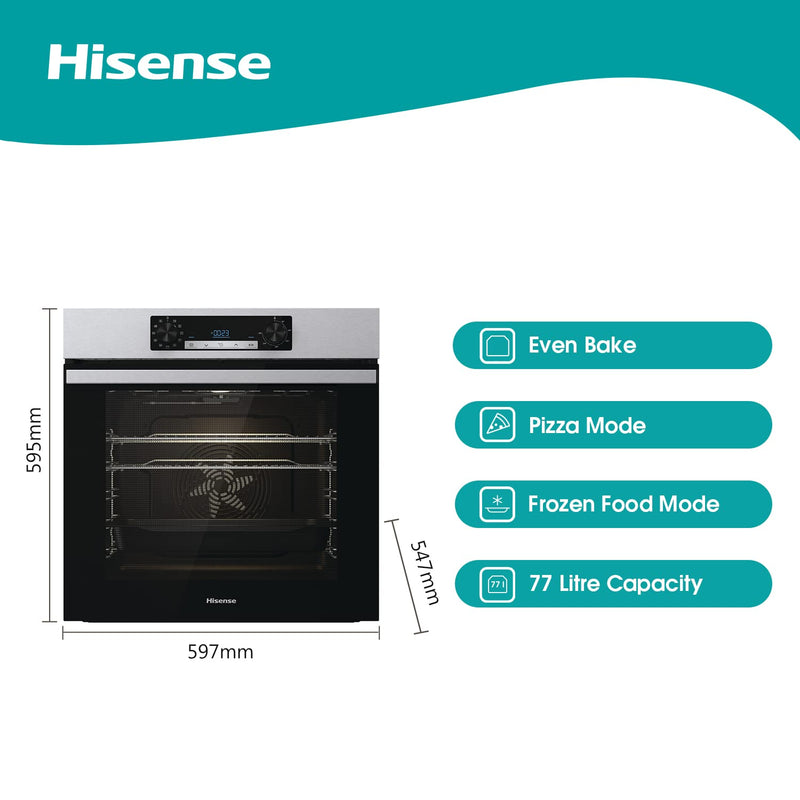 Hisense BI62212ABUK Built-in Electric Single Oven, Black