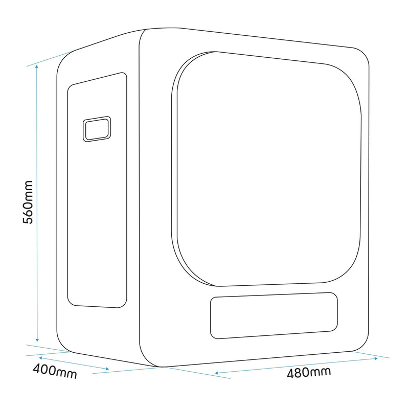 Baridi Portable Tumble Dryer: 2.5kg, Vented, Compact