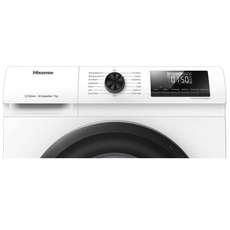 Hisense WFQA1014EVJM 10kg Freestanding Washing Machine - White