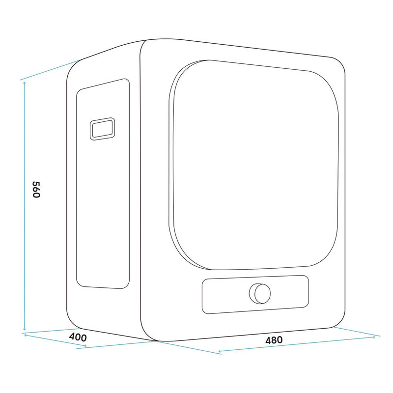 Baridi Portable Tumble Dryer: 2.5kg, Vented, Compact