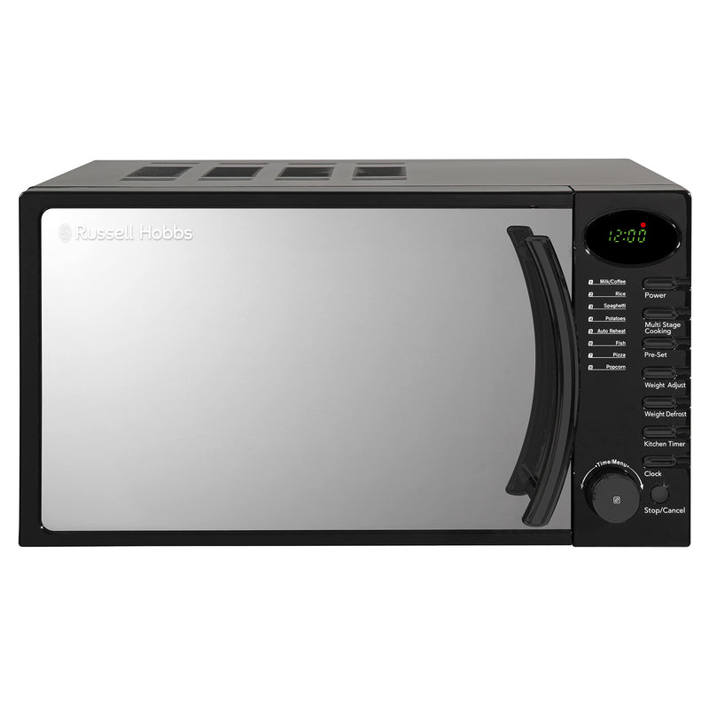 Russell Hobbs RHM1714B 17L Black Digital Microwave: Timer, Defrost