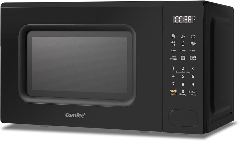 COMFEE' 700w 20L Digital Microwave Oven, 6 Presets, Black