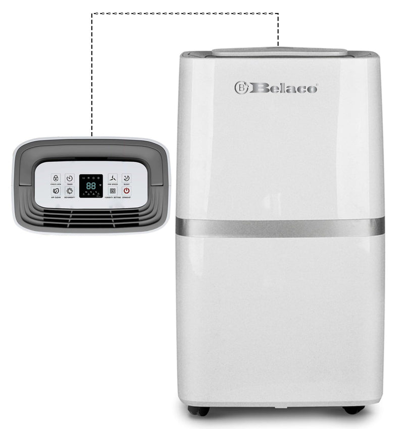 Belaco 20L/Day Dehumidifier: Portable, Digital Display