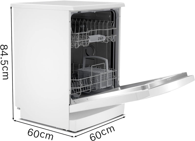 Bosch SMS2ITW08G Dishwasher, 12 Place Settings, White, Freestanding