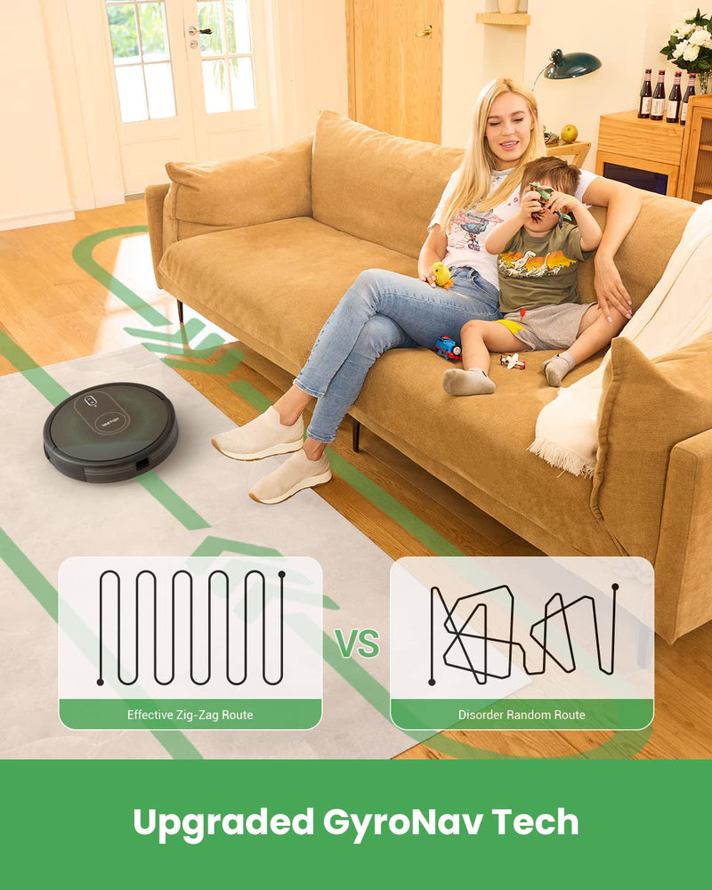 Vactidy Nimble T8 Robot Vacuum: 3000Pa Suction, GyroNav™ Tech