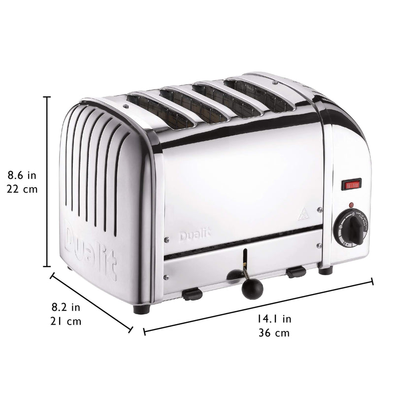 Dualit Classic 4-Slice Stainless Toaster - UK Hand-Built