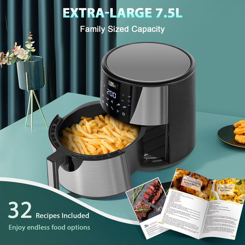 Uten 5.5L Air Fryer Oven, 1700W Rapid Air Technology, Healthy Cooking