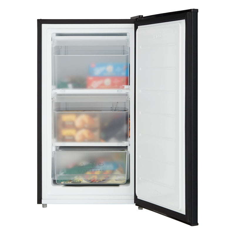 Cookology 60L Freestanding Freezer, Reversible Door - Black