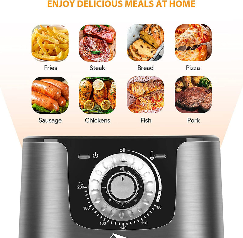 Uten 10L Digital Air Fryer Oven: 12 Preset Menus, LED Touch