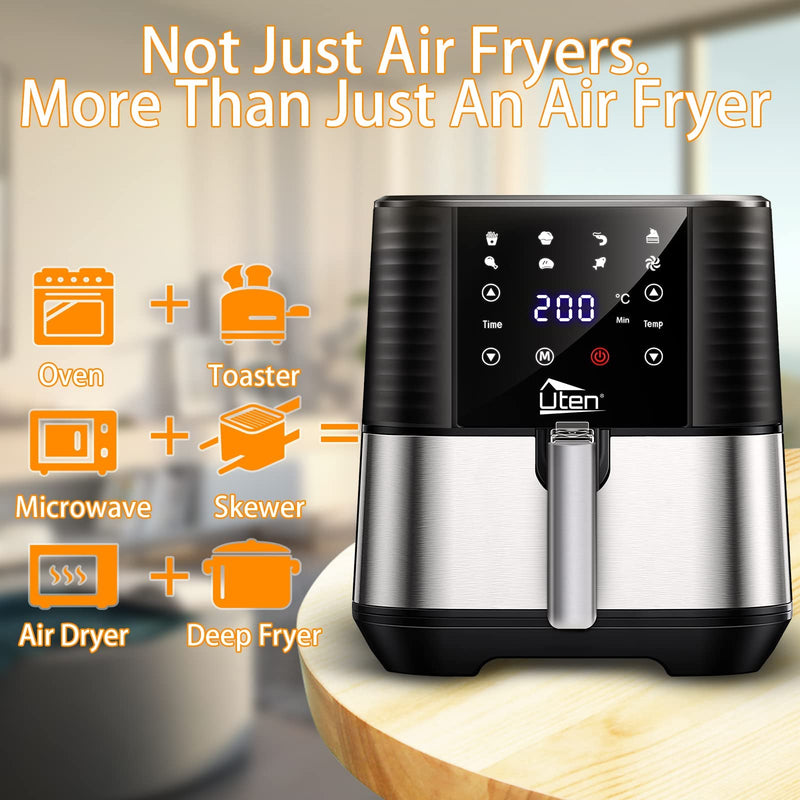 Uten 5.5L Air Fryer Oven, 1700W Rapid Air Technology, Healthy Cooking