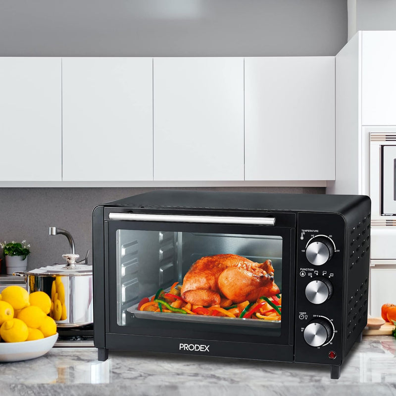 Prodex PX7023B 23L Tabletop Oven: Electric Cooker & Grill, Black