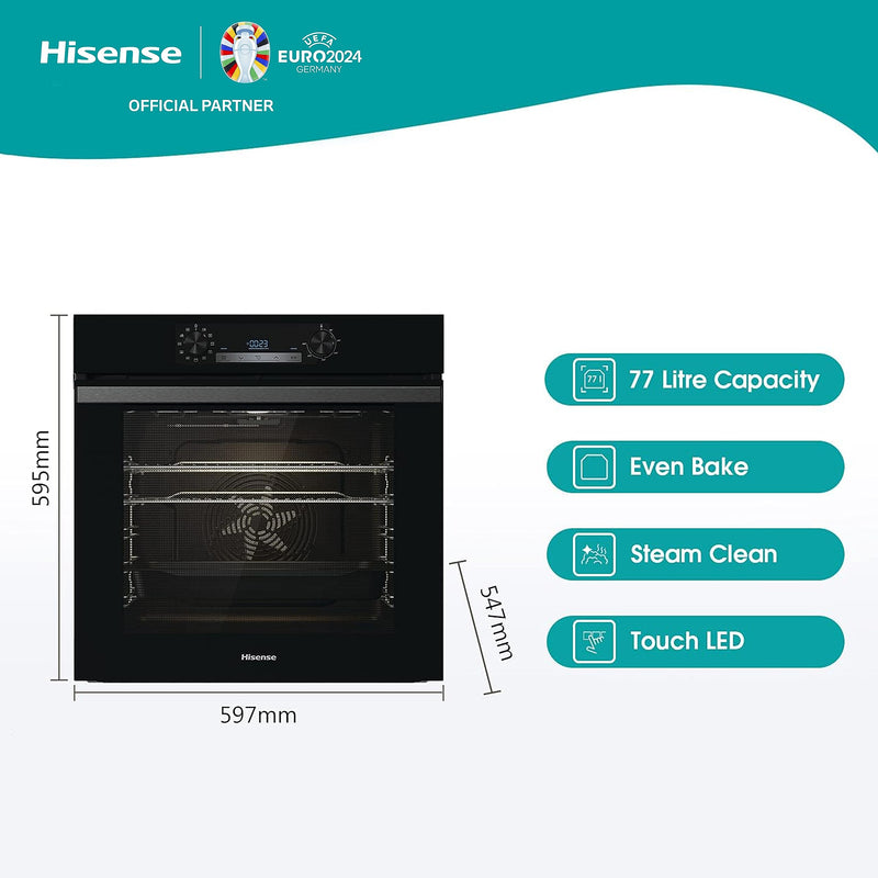 Hisense BI62212ABUK Built-in Electric Single Oven, Black