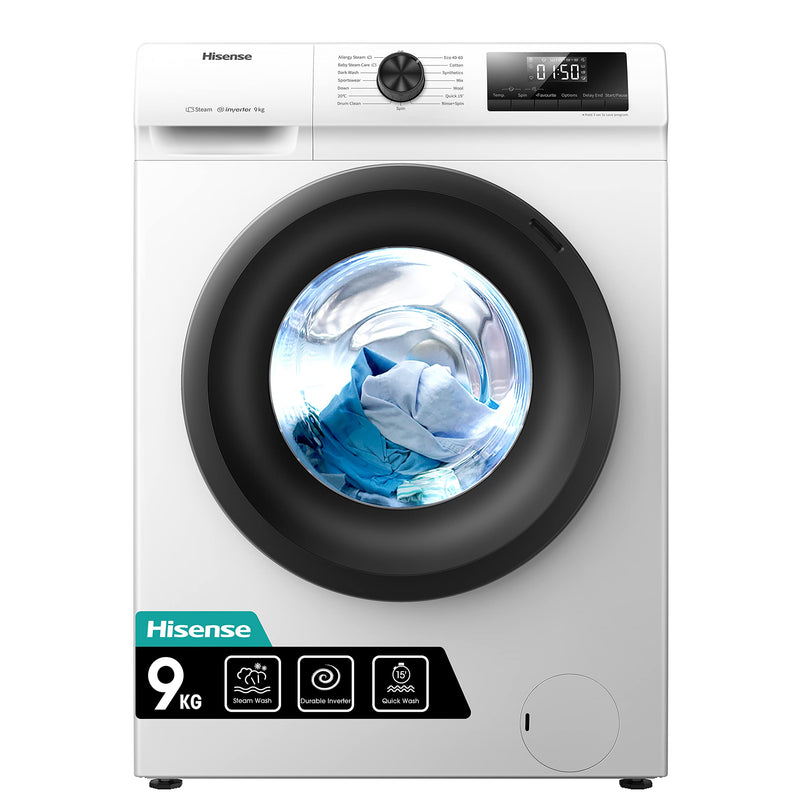 Hisense WFQA1014EVJM 10kg Freestanding Washing Machine - White