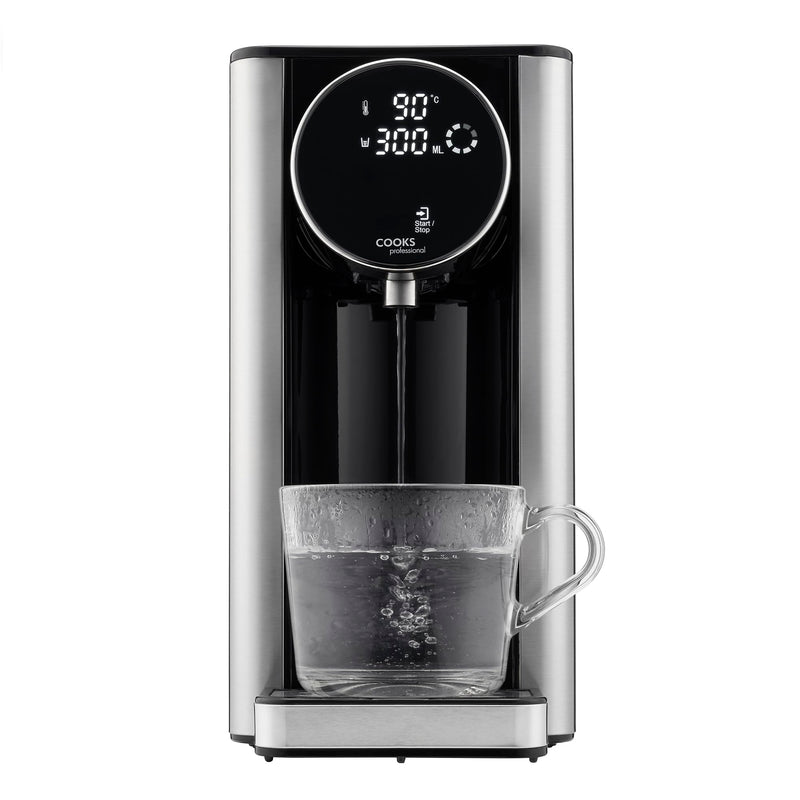 Cooks Professional Instant Hot Water Dispenser, 2.5L, Black/Silver