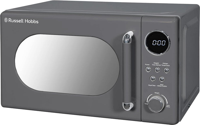 Russell Hobbs Retro 20L Grey Digital Microwave - 800W