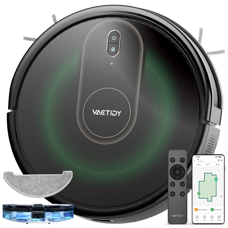 Vactidy Nimble T8 Robot Vacuum: 3000Pa Suction, GyroNav™ Tech