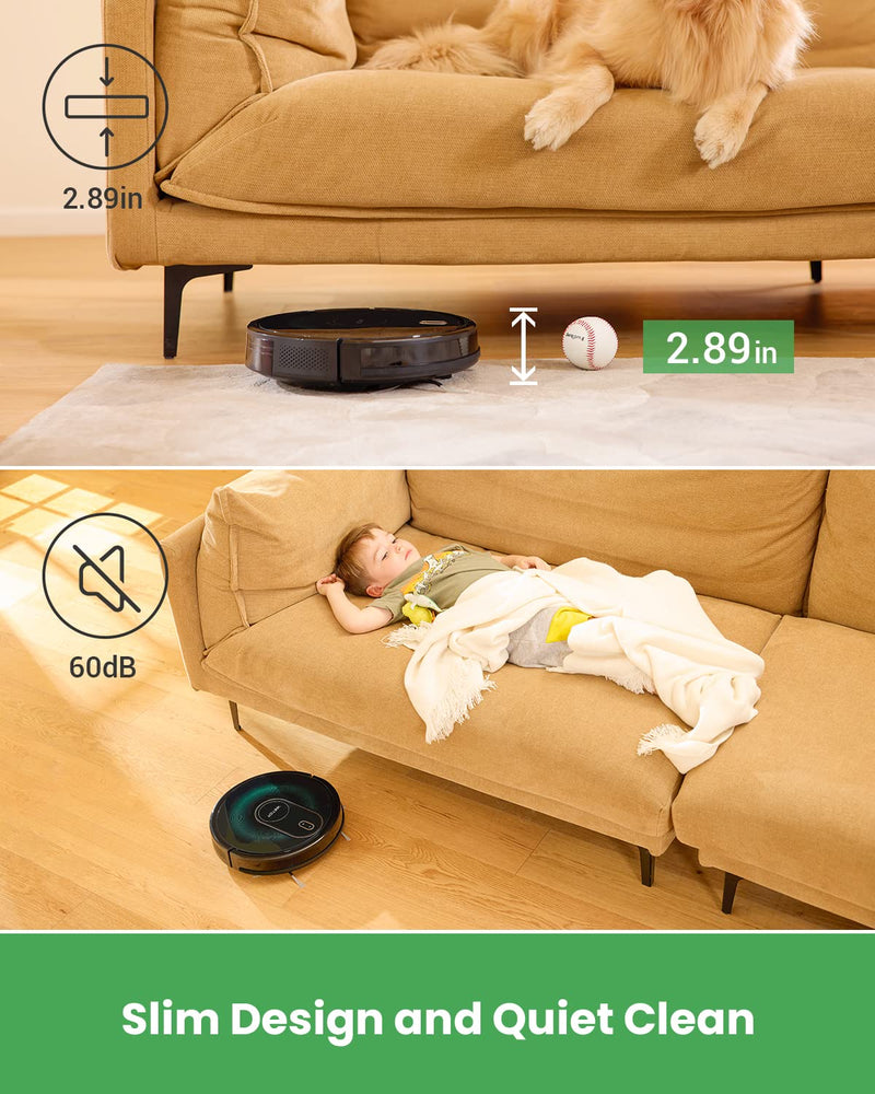 Vactidy Nimble T8 Robot Vacuum: 3000Pa Suction, GyroNav™ Tech