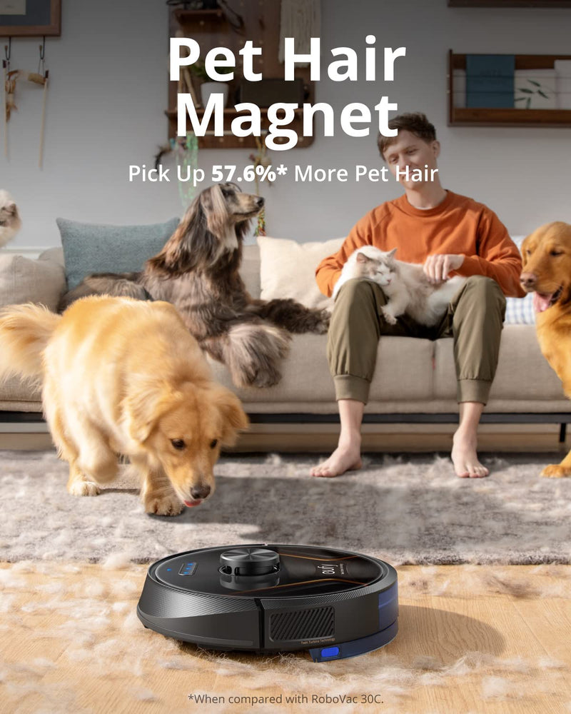 eufy L60 Robot Vacuum - Self Empty Station, Hair Detangling