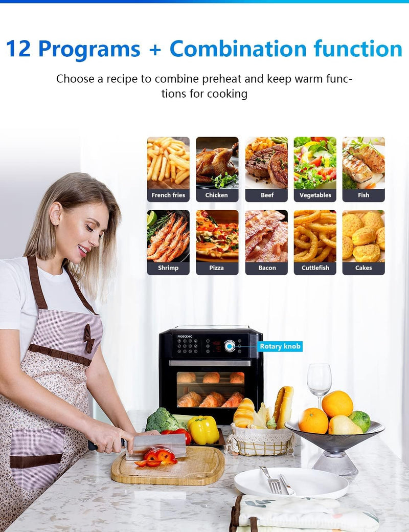 Proscenic T31 Air Fryer Oven - 15L, Rapid Air, LED Touch & App/Alexa