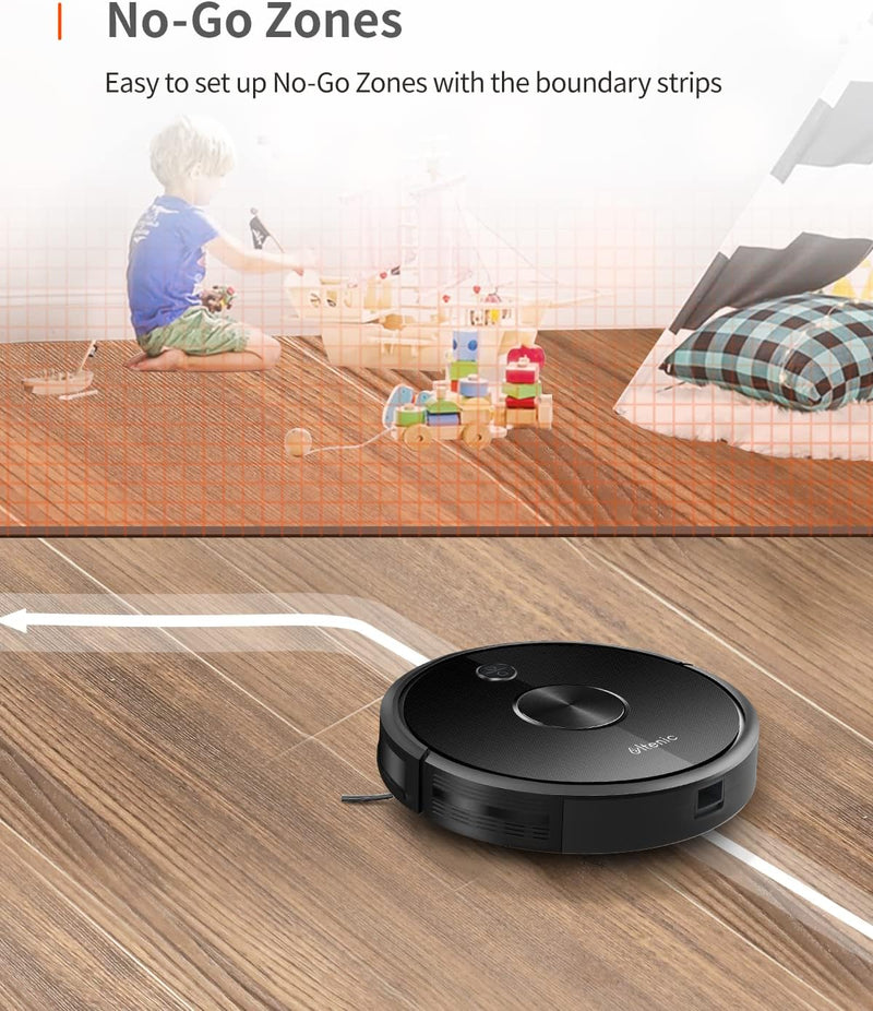 D5s Pro Robot Vacuum: 3000Pa Suction, Wi-Fi/Alexa Control