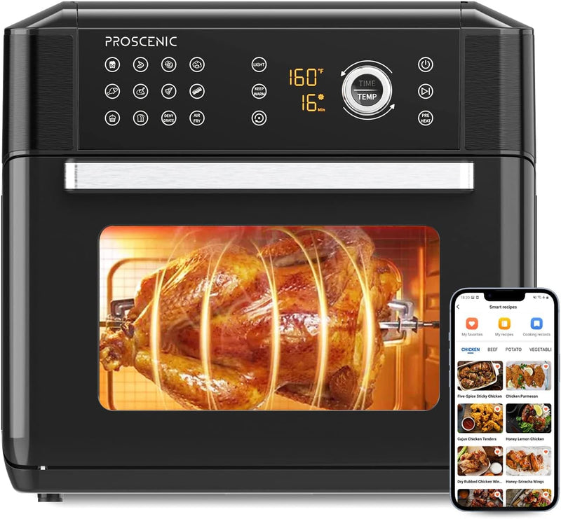 Proscenic T31 Air Fryer Oven - 15L, Rapid Air, LED Touch & App/Alexa