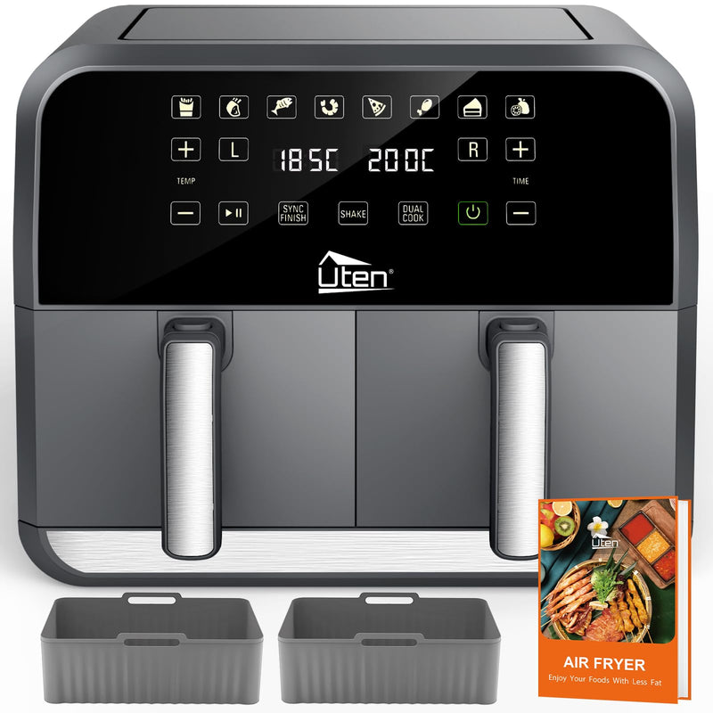 Uten 10L Digital Air Fryer Oven: 12 Preset Menus, LED Touch