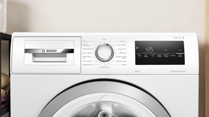 Bosch Series 4 WAN28250GB Washing Machine, 8kg, 1400rpm, White