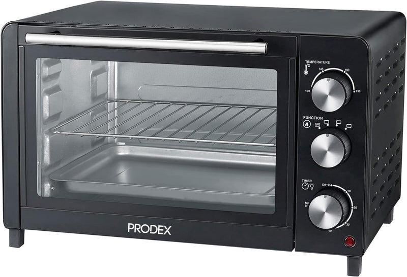 Prodex PX7023B 23L Tabletop Oven: Electric Cooker & Grill, Black