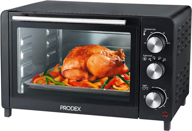 Prodex PX7023B 23L Tabletop Oven: Electric Cooker & Grill, Black