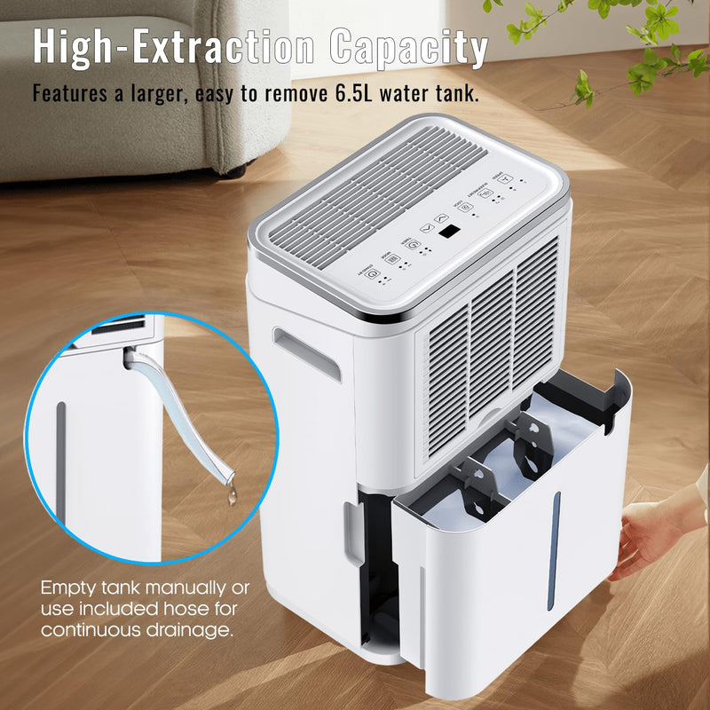 PureMate 20L/Day Dehumidifier - Compact, Digital Display, Timer