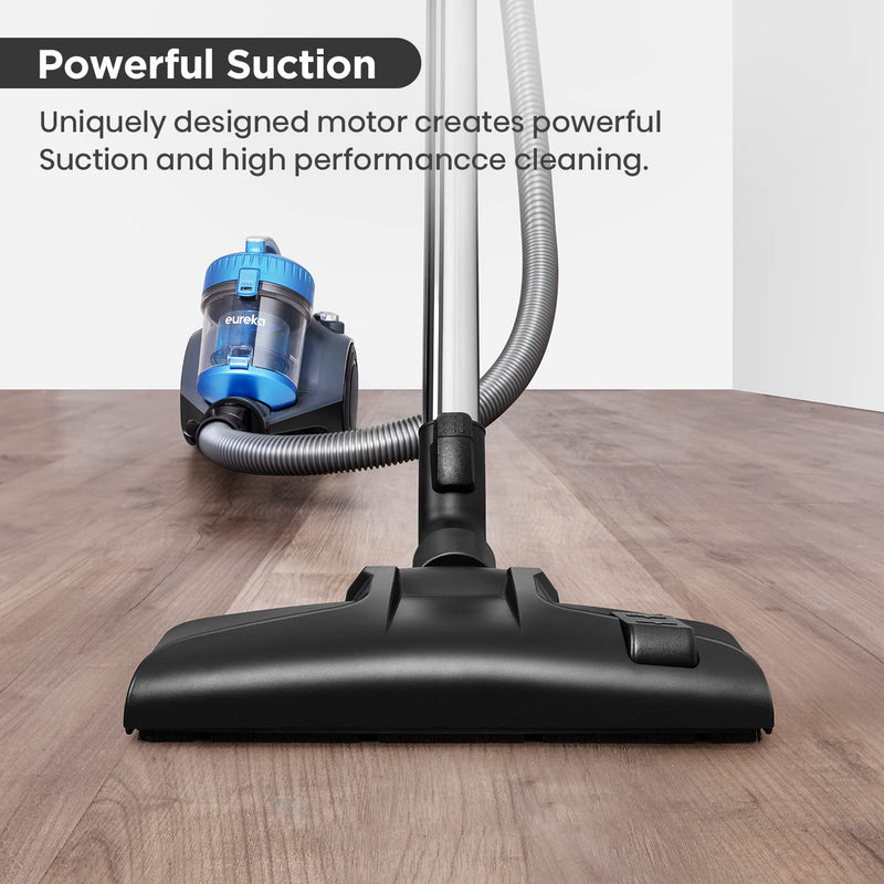 Eureka Apollo Bagless Canister Vacuum - Lightweight, 800W