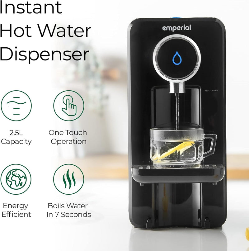 Emperial Instant Hot Water Dispenser - 2.5L Tank, Fast Boil