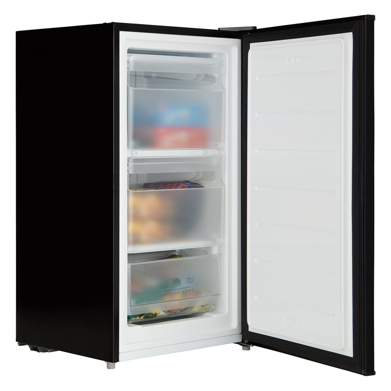 Cookology 60L Freestanding Freezer, Reversible Door - Black