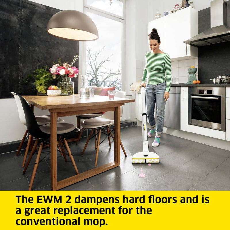 Kärcher EWM 2 Electric Wipe Mop, Cordless Floor Cleaner