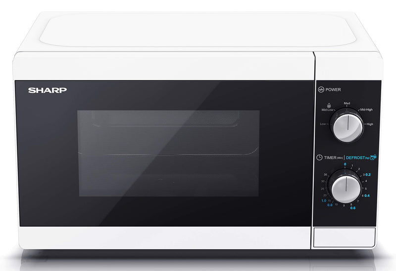 Sharp Compact 20L Microwave: 800W, 11 Power Levels, Defrost, LED Light