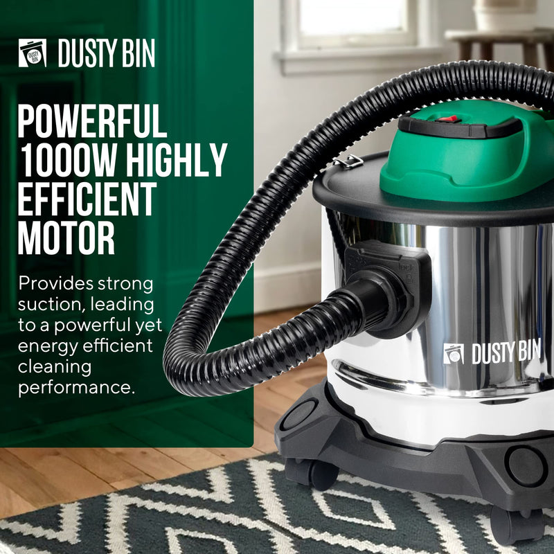 Dusty Bin DB19R Rechargeable Ash Vacuum - Cordless Fireplace Vac