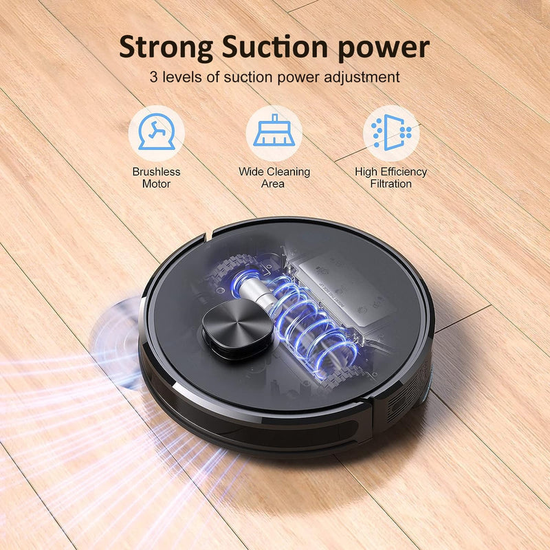 Lubluelu Robot Vacuum: 2-in-1, 4000Pa, Lidar Navigation