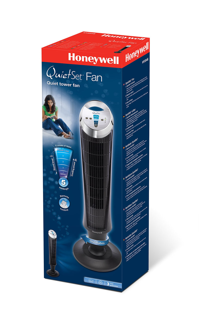 Honeywell Tower Fan, 3 Speeds, 110° Oscillation, Timer, Remote Control