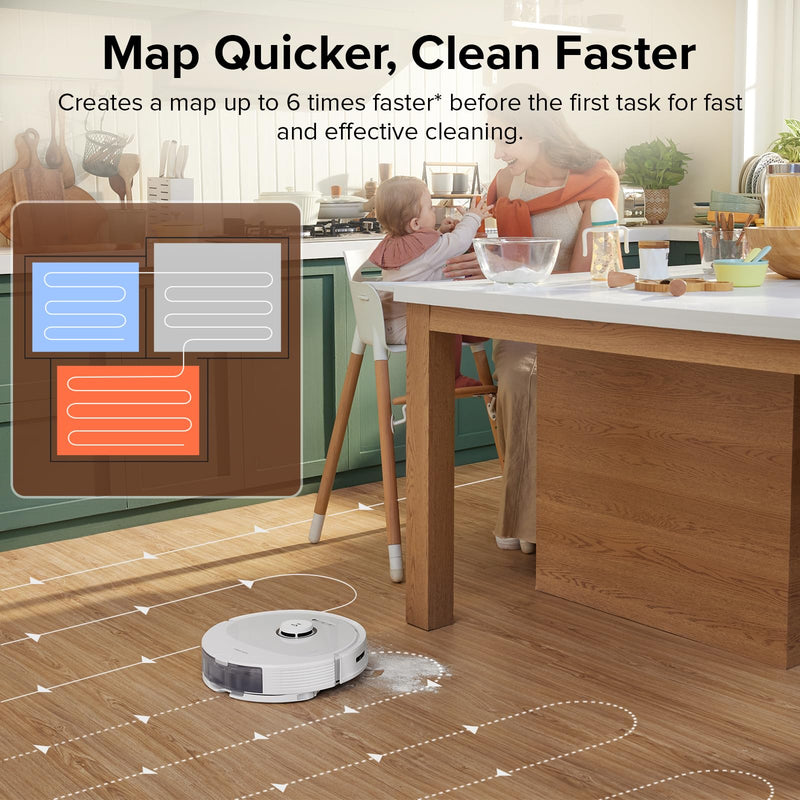 Roborock Q8 Max+ Robot Vacuum: Self-Emptying, Dual Brush, 5500Pa