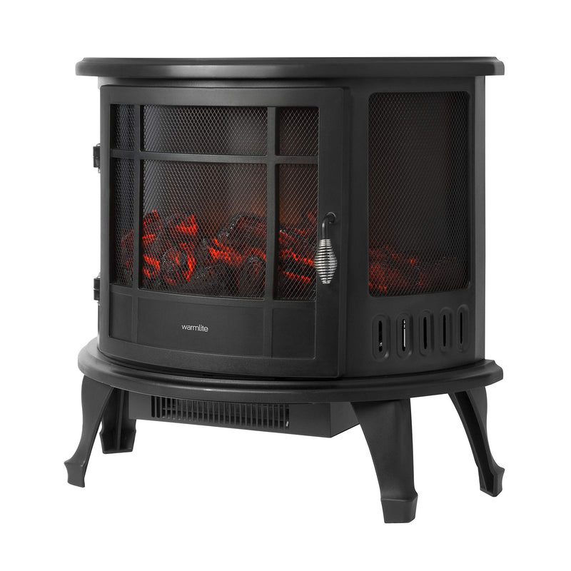 Warmlite WL46017 Bath Log Fire - 1800W, Black