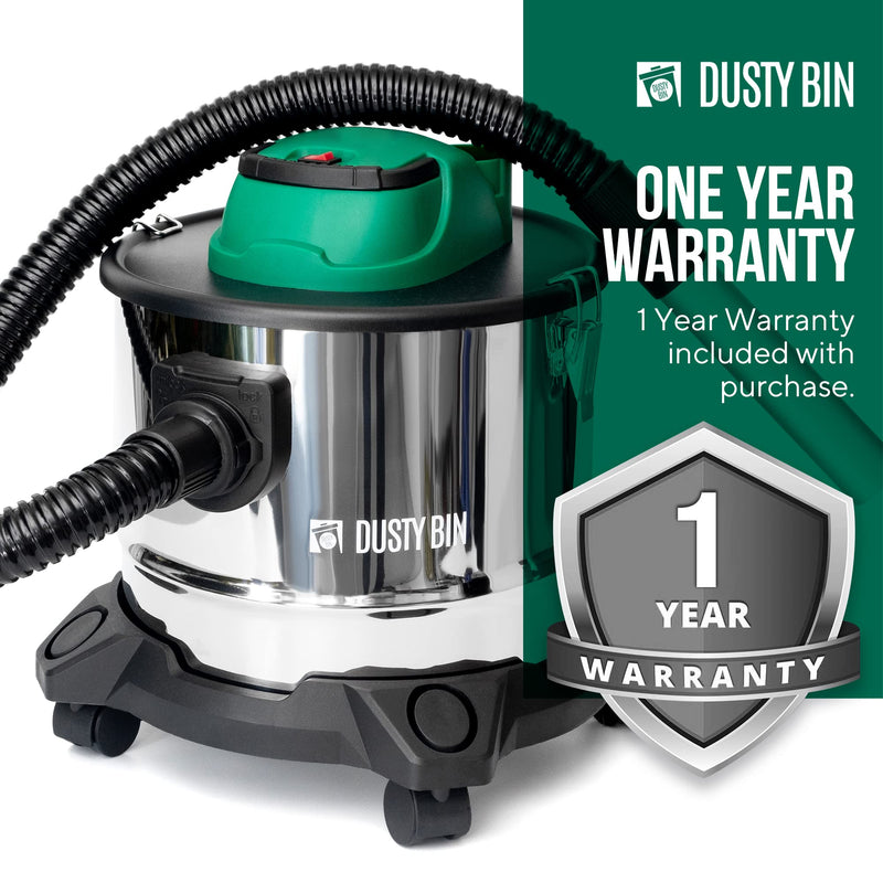 Dusty Bin DB19R Rechargeable Ash Vacuum - Cordless Fireplace Vac