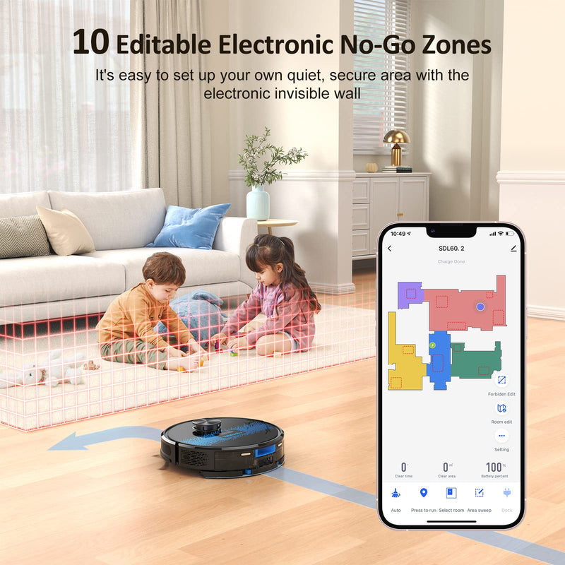 Lubluelu Robot Vacuum: 2-in-1, 4000Pa, Lidar Navigation