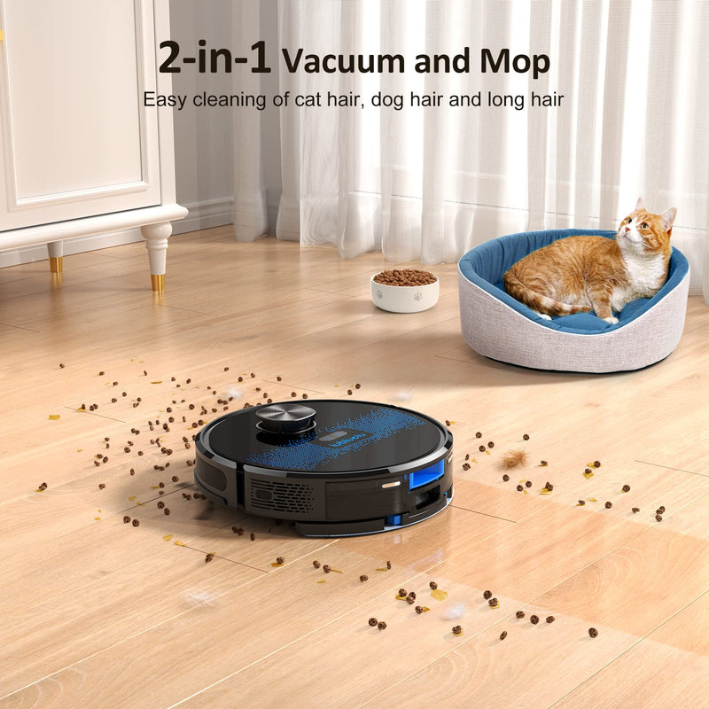 Lubluelu Robot Vacuum: 2-in-1, 4000Pa, Lidar Navigation